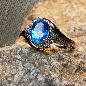 10K Gold And Sterling Alwand Vahan Topaz Ring